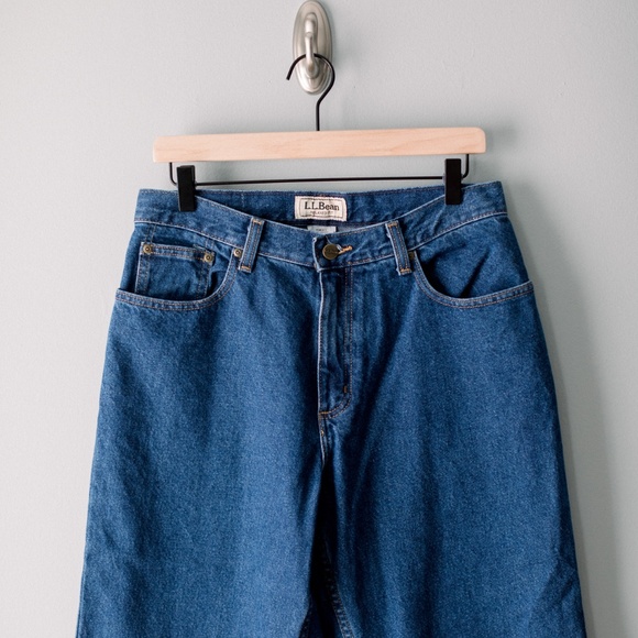 Vintage Women's L.L. Bean Relaxed Fit Jeans Size 12P - Picture 3 of 9